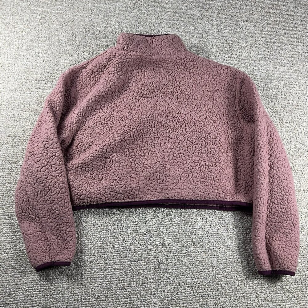 Champion Cropped Sherpa 1/4 Zip Pullover Women’s Size Large - Picture 7 of 7